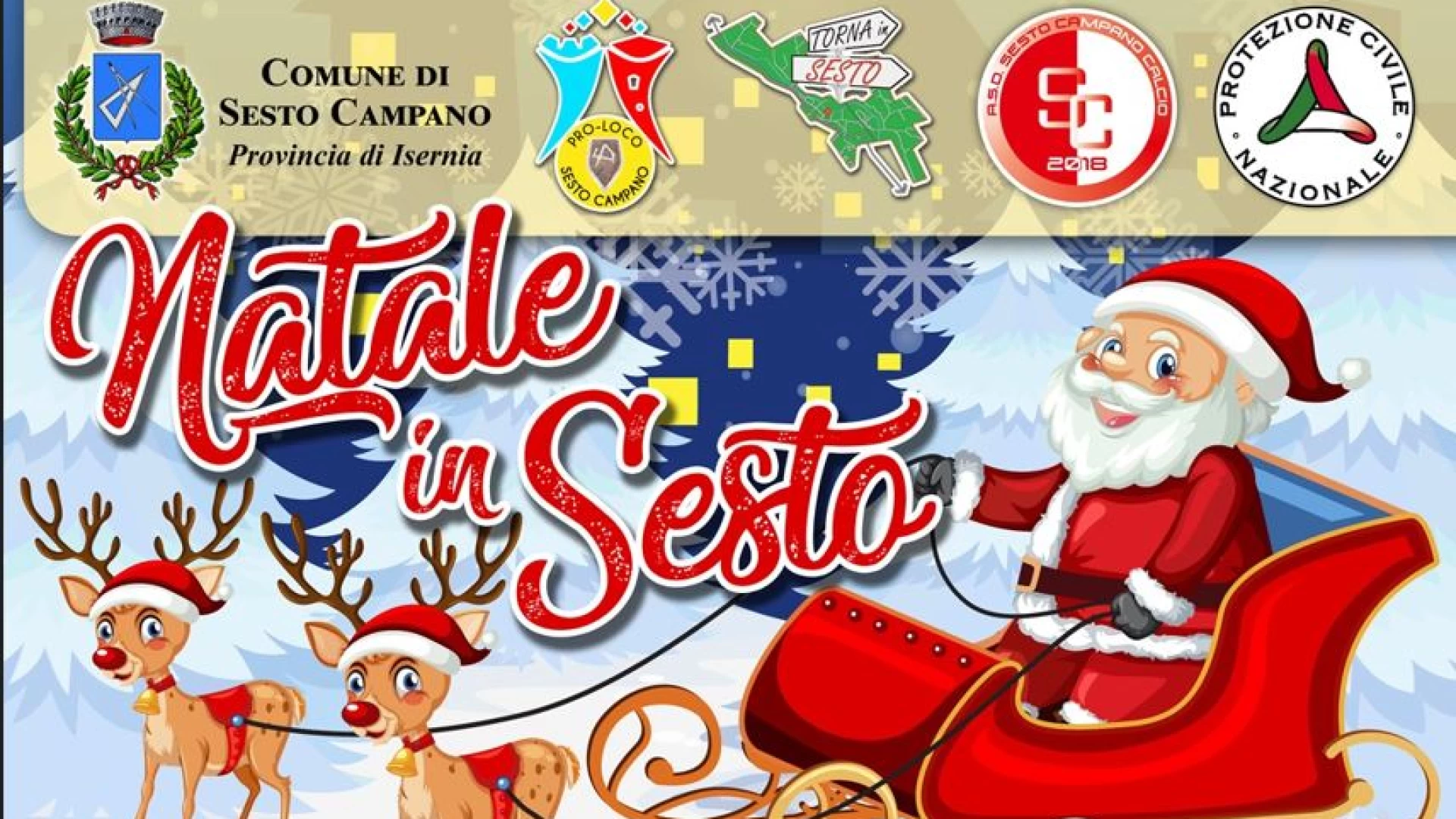 Natale a Sesto Campano. Il programma completo degli eventi del periodo natalizio.